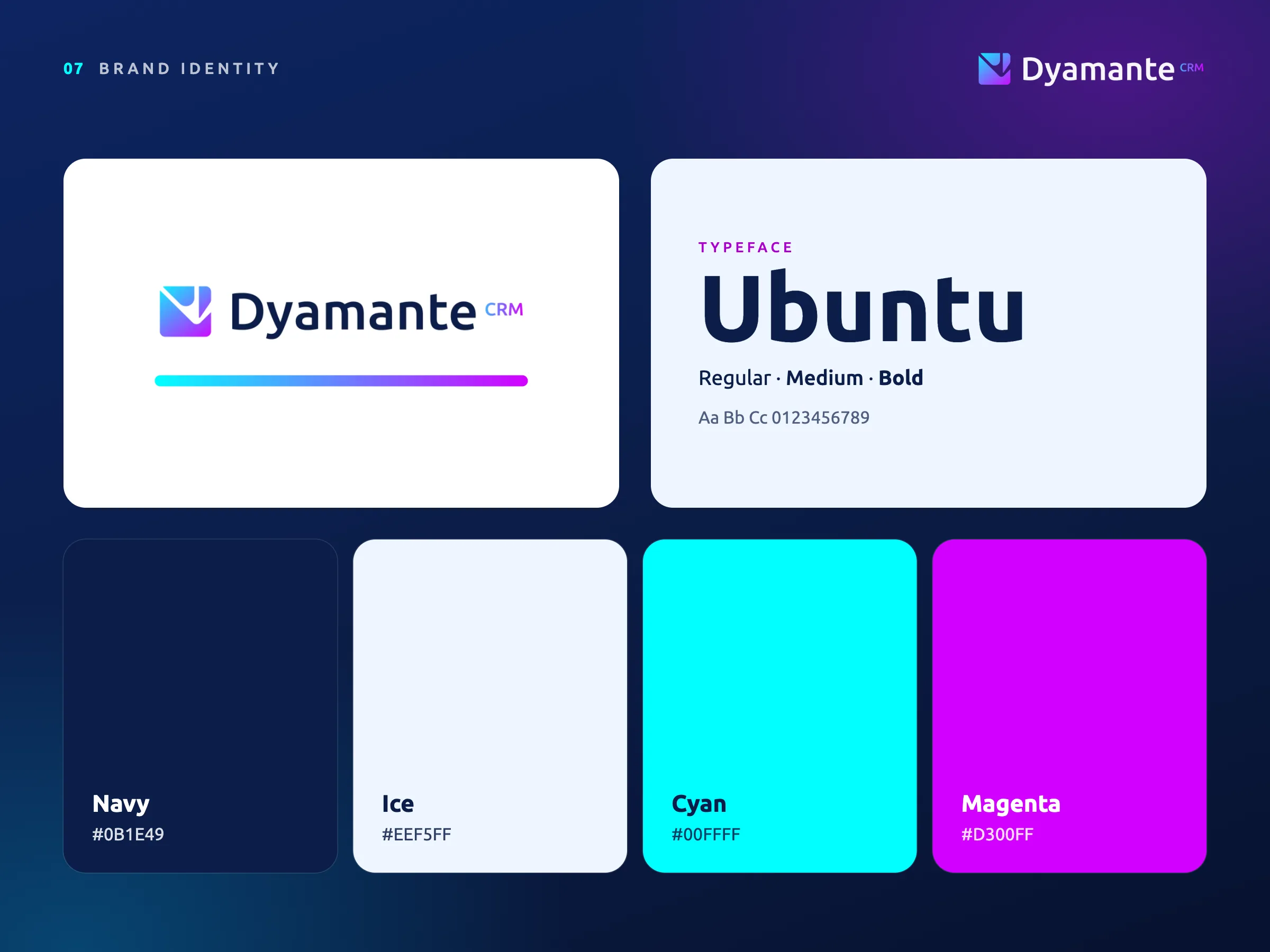 Dyamante CRM · Identidad visual