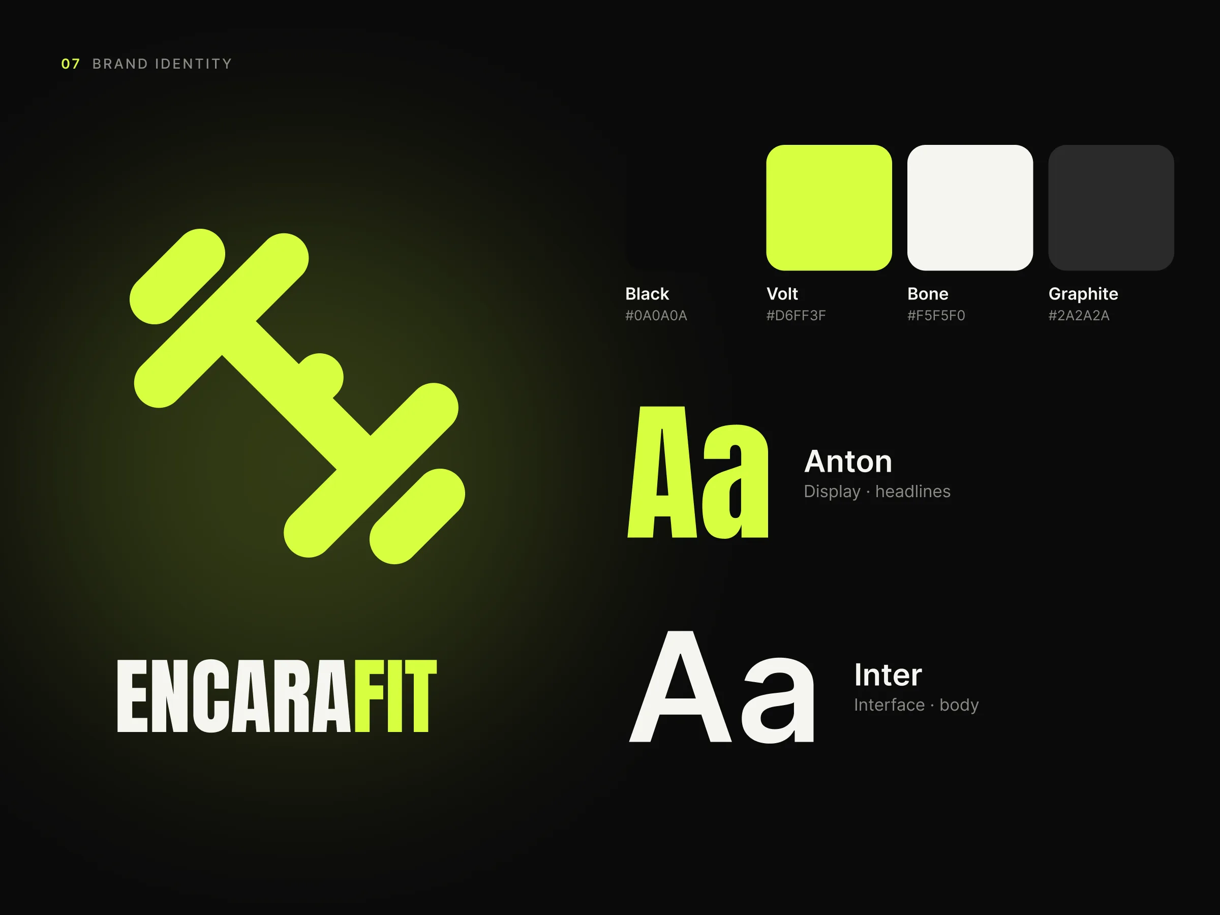 Encarafit · Identidade visual