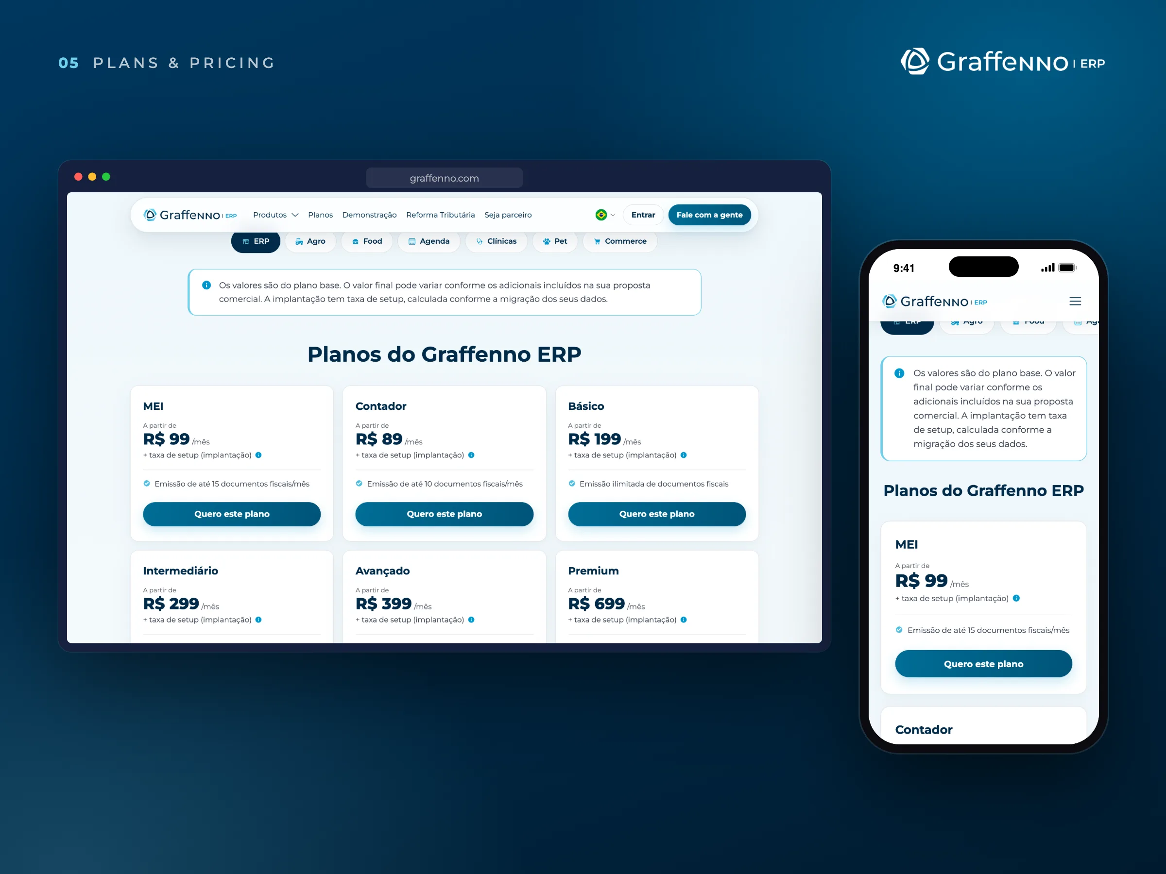 Graffenno · Planos e preços