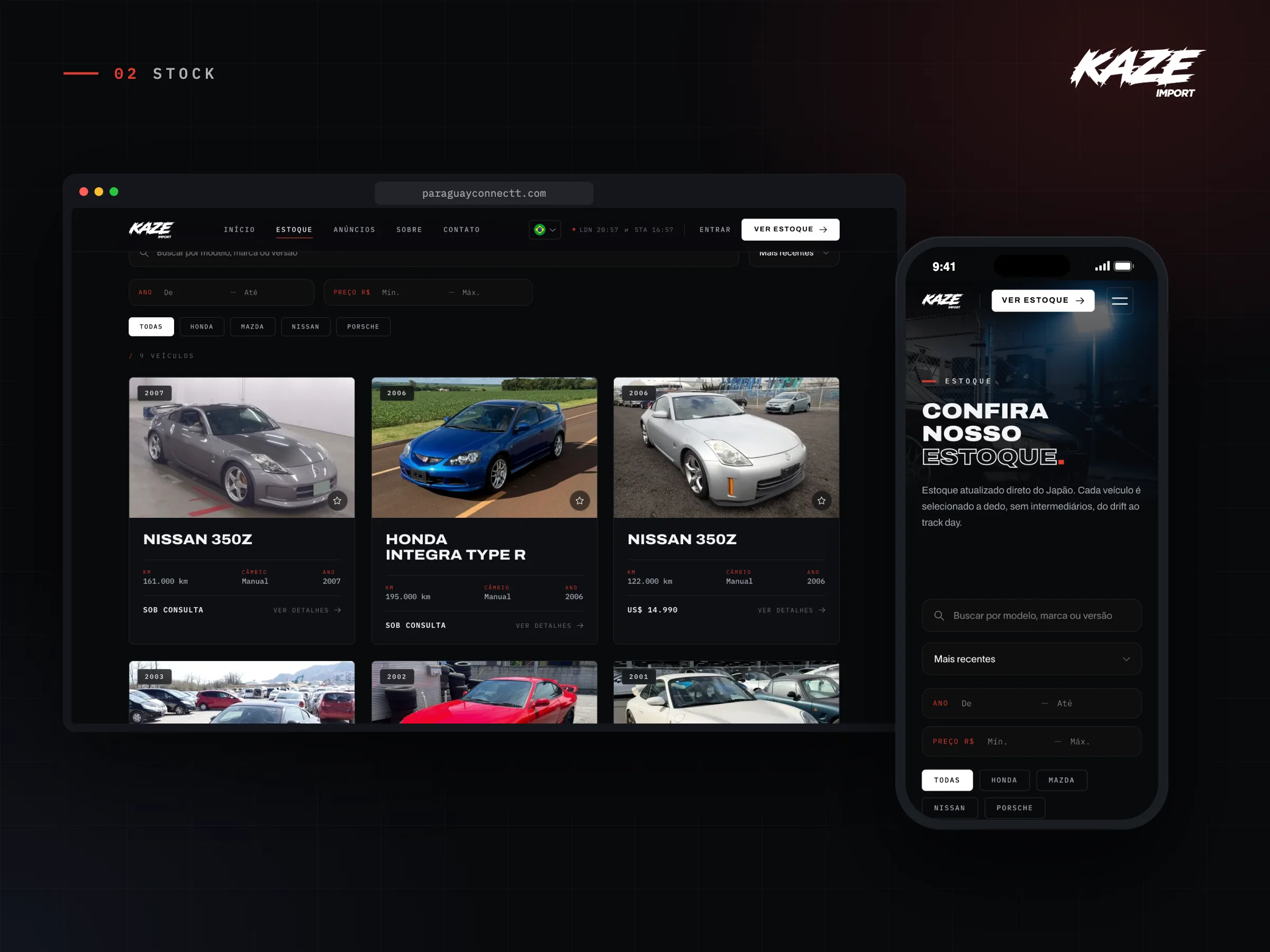 Kaze Import · Estoque