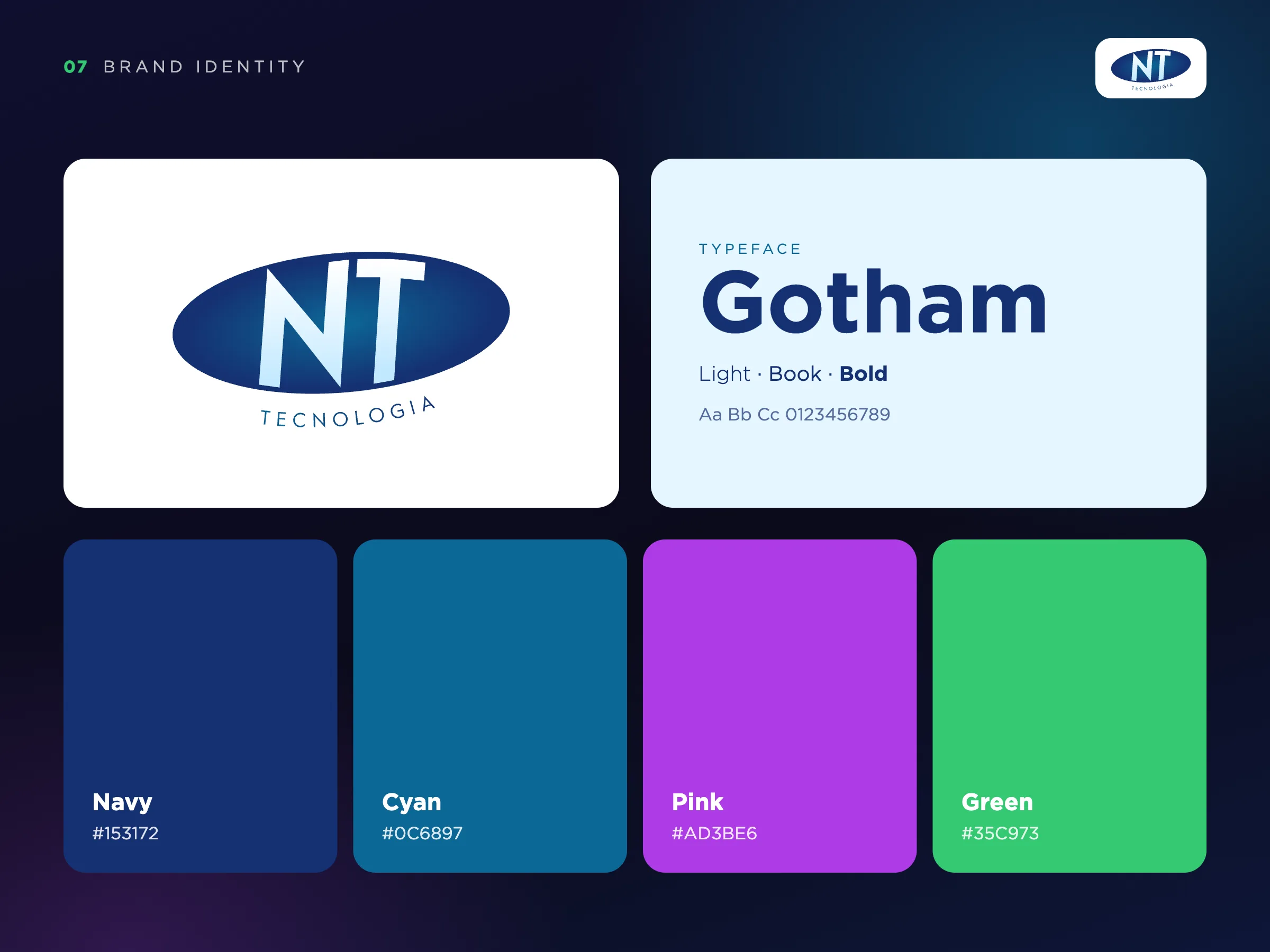 NT Tecnologia · Identidade visual
