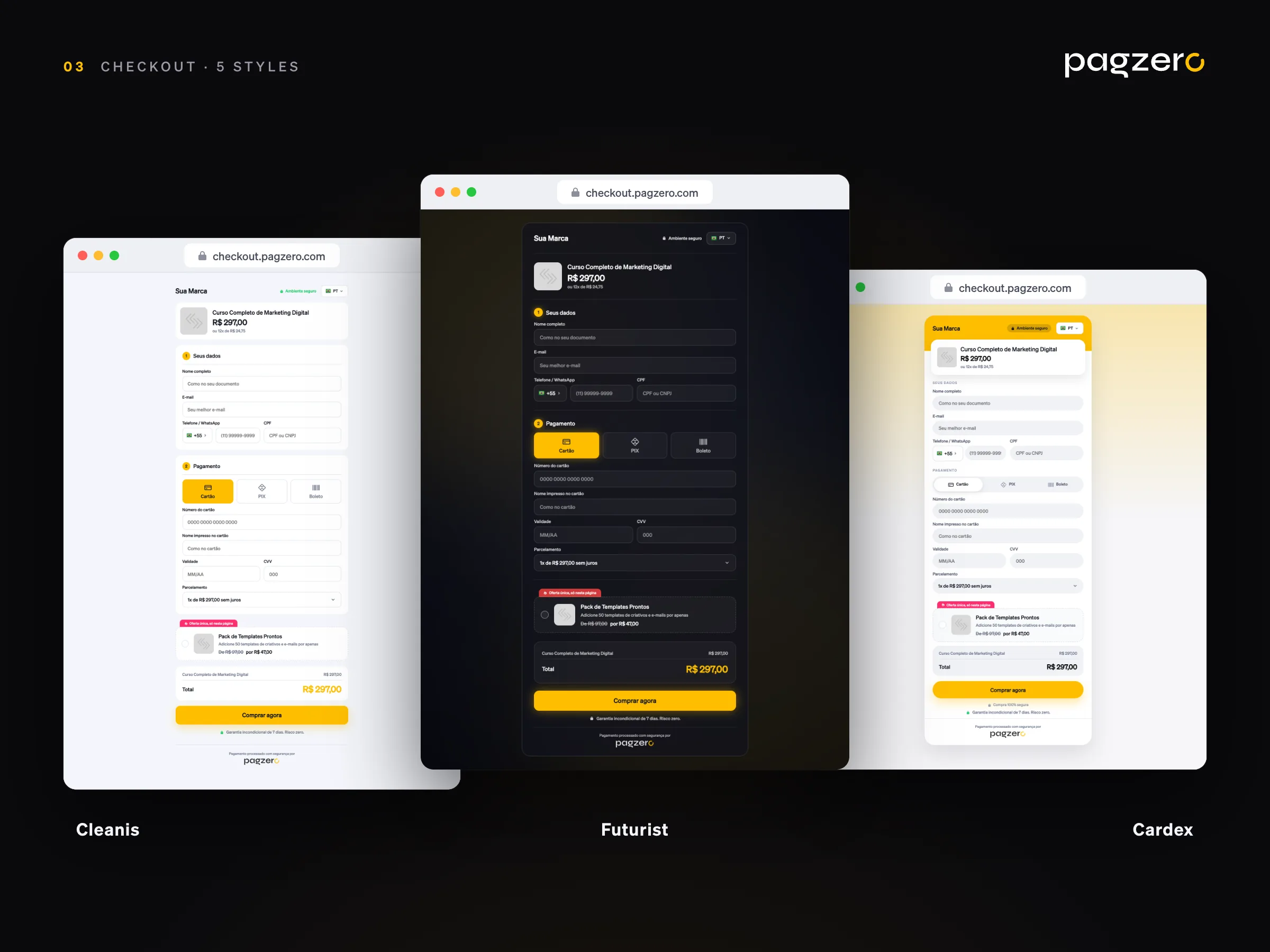 PagZero · Estilos de checkout